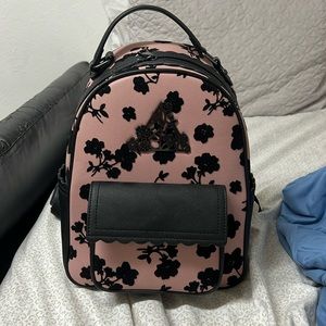 Harry Potter Deathly Hallows Mesh Floral Mini Backpack